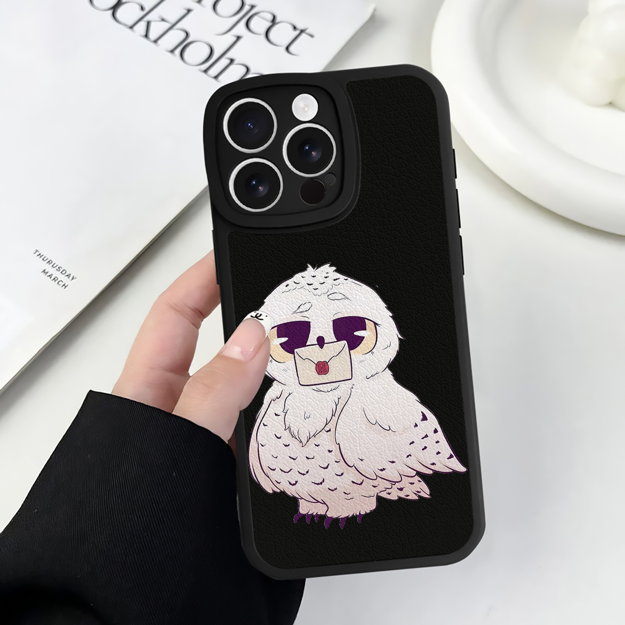 （画像用） Harry Potter ハリー・ポッターシリーズ 【iPhone 16シリーズ対応】シリコンスマホケース（レザー調） 材質：シリコン